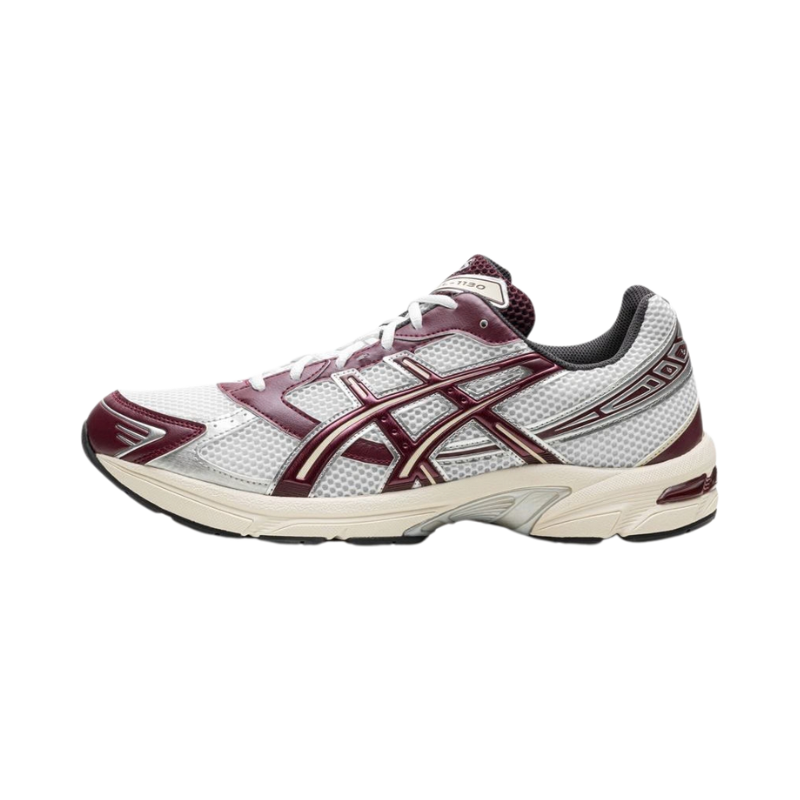ASICS Gel-1130 White Maroon Banner