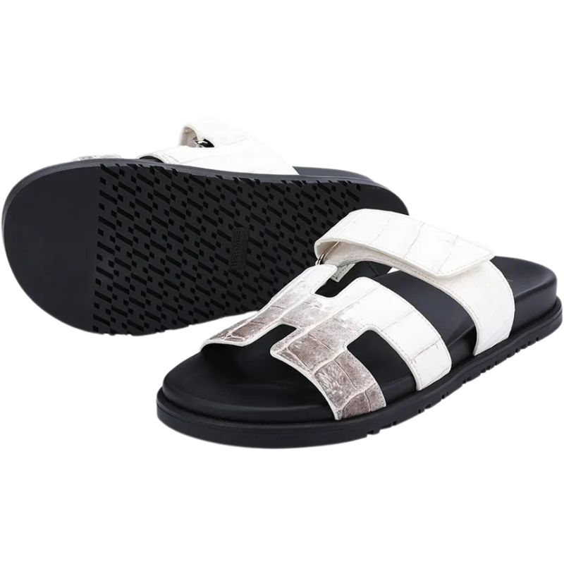 Hermes Chypre sandal Himalaya Crocodile Limited