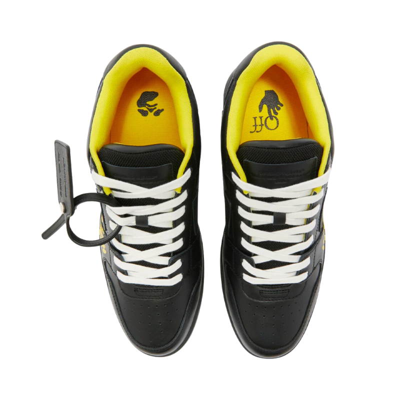 OFF-WHITE Out Of Office “ooo” Low Tops For Walking Black Yellow