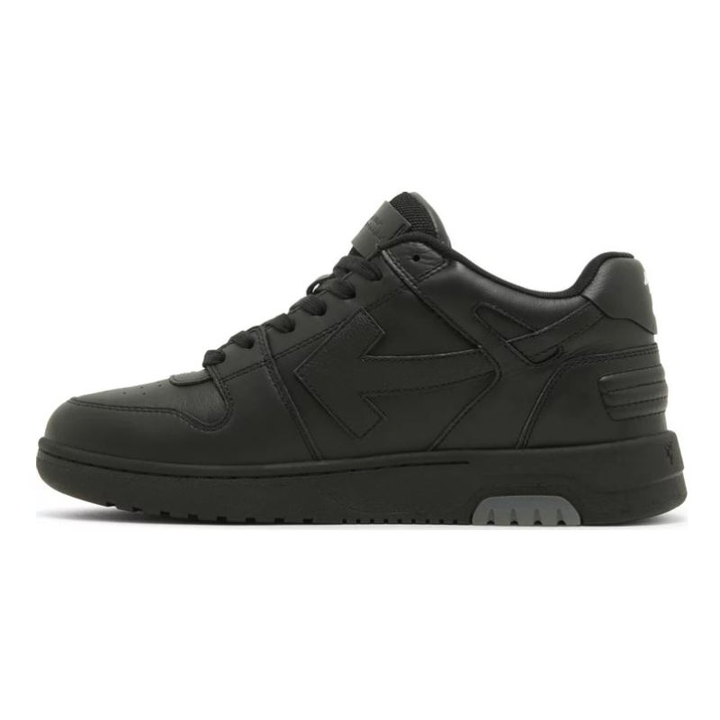 OFF-WHITE Out Of Office OOO For Walking Low Tops – Black White