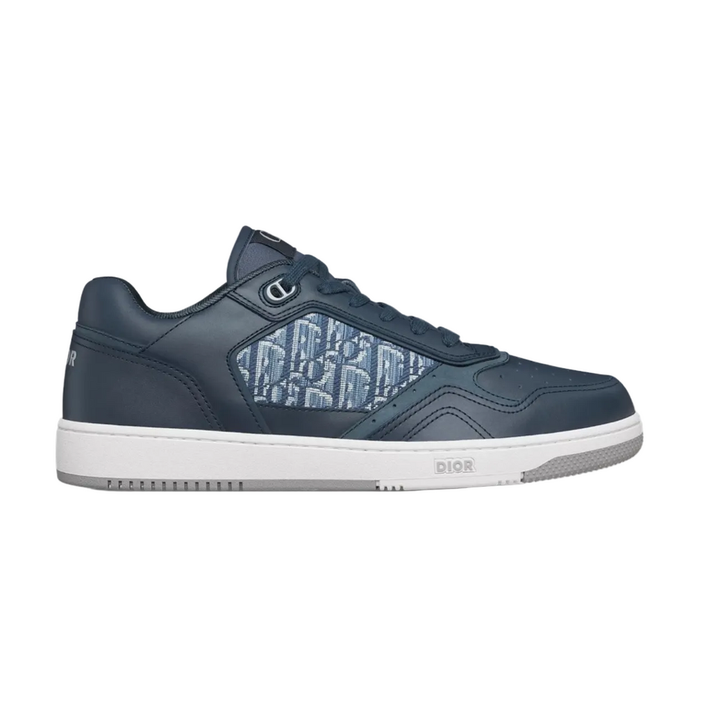 Dior B27 Uptown Low-Top Sneaker – Blue Smooth Calfskin and Blue Dior Oblique Jacquard