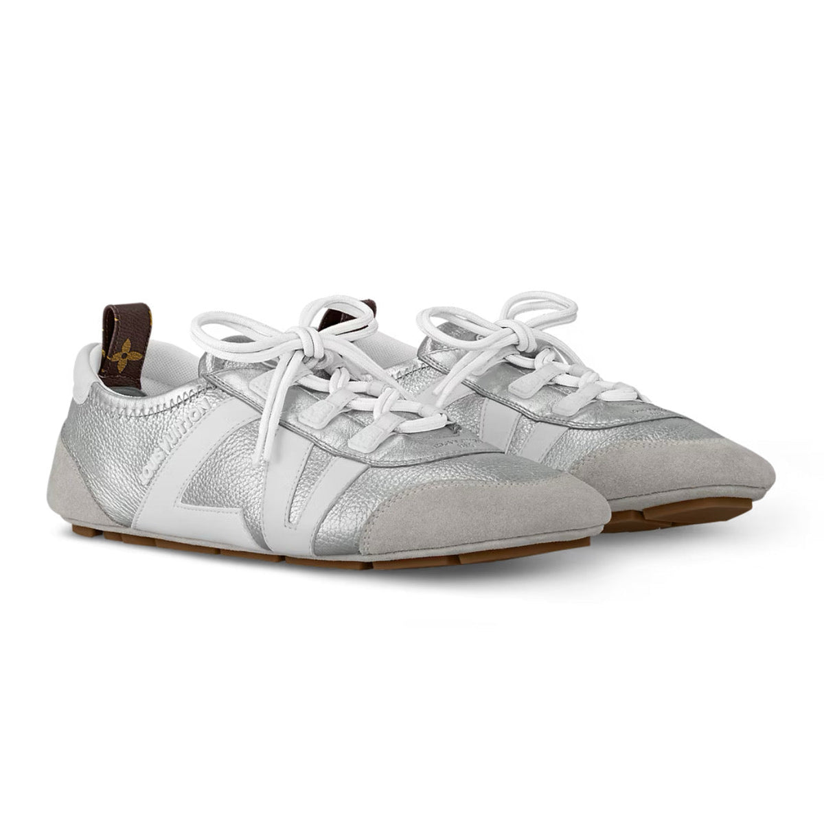 Louis Vuitton LV Sneakerina Metallic grained calf leather