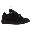 Lanvin ‘Curb’ Leather Blend Sneakers in Black
