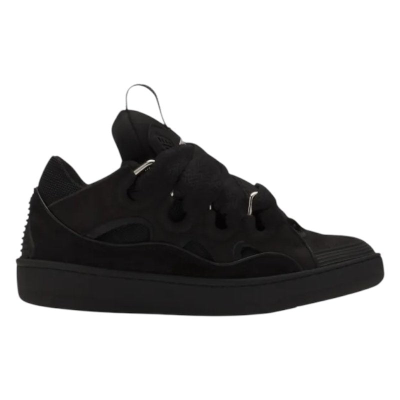 Lanvin ‘Curb’ Leather Blend Sneakers in Black