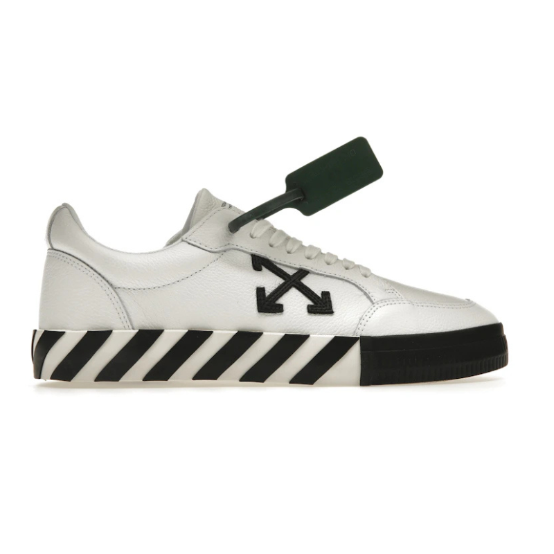 OFF-WHITE Vulc low leather – White Black SS22