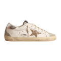 Golden Goose Super-Star – White Ice Gray Gold Glitter