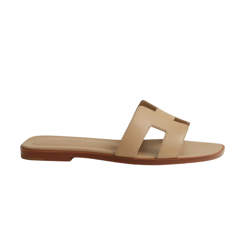 Hermes Oran Sandal Beige/Lin