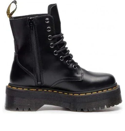 Dr. Martens Jadon Platform Boots Black Smooth Leather