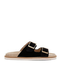 BRUNELLO CUCINELLI Suede Double-Strap Sandals Black